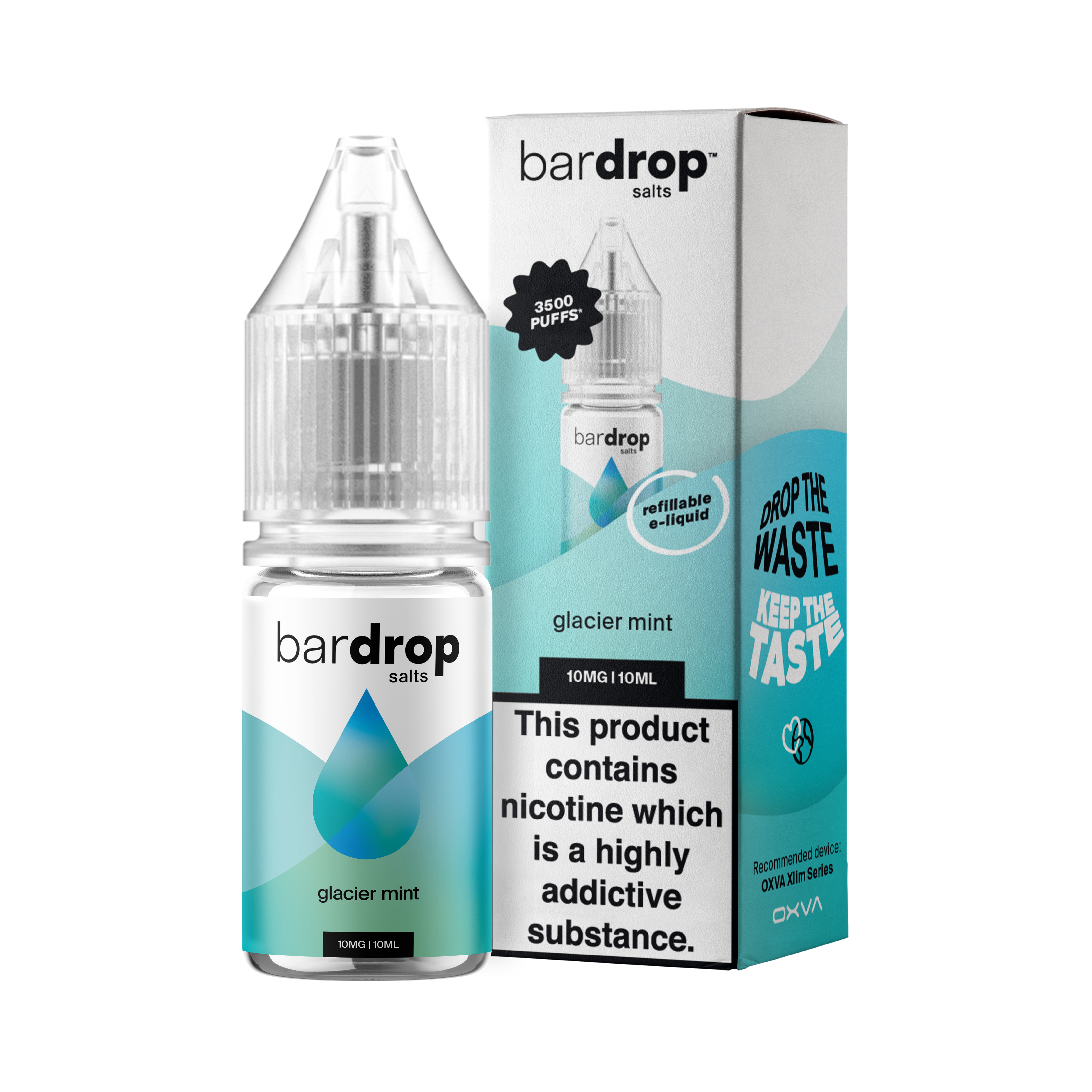Bar Drop - Glacier Mint - Nic Salt - E-Liquid – 10ml